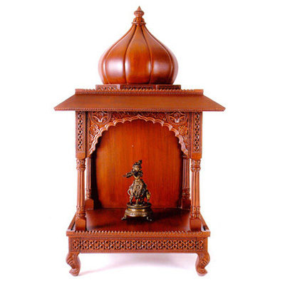 Hand Carved Wooden Temple